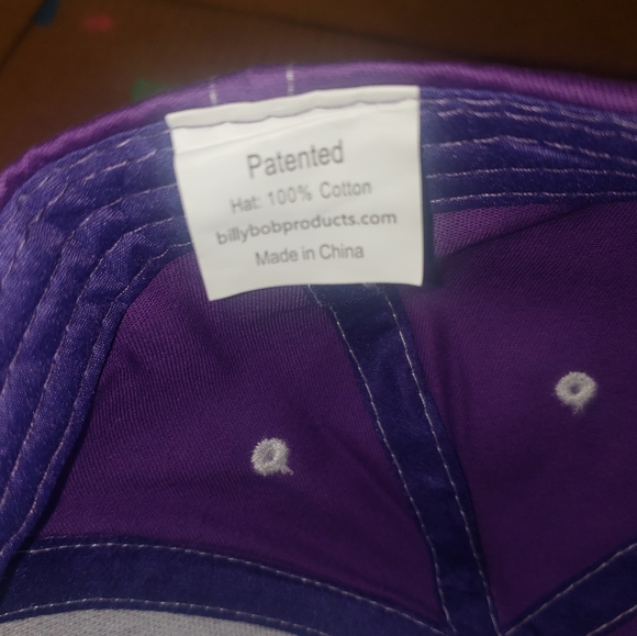 NEW BILLY BOB'S PURPLE DRY ERASER BASEBALL CAP HAT - Picture 12 of 13